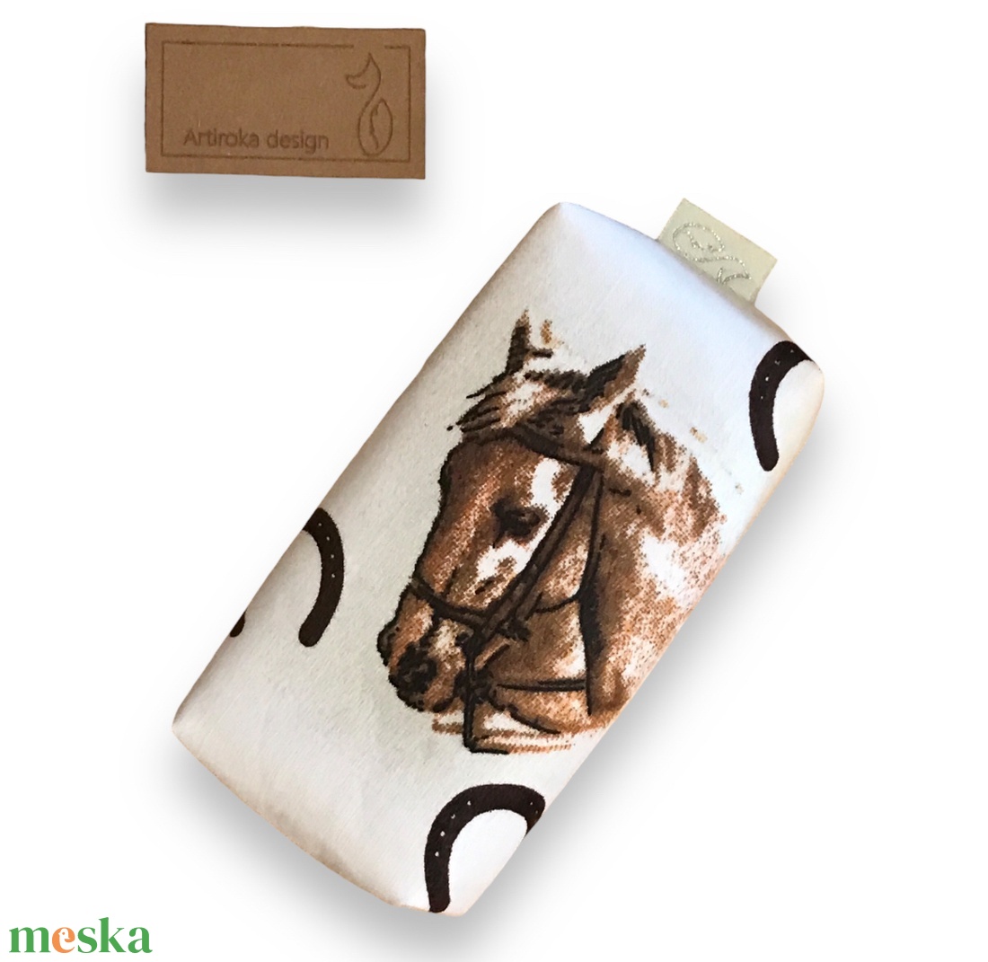 Ló mintás papírzsebkendő tartó  - táska & tok - pénztárca & más tok - zsebkendőtartó tok - Meska.hu