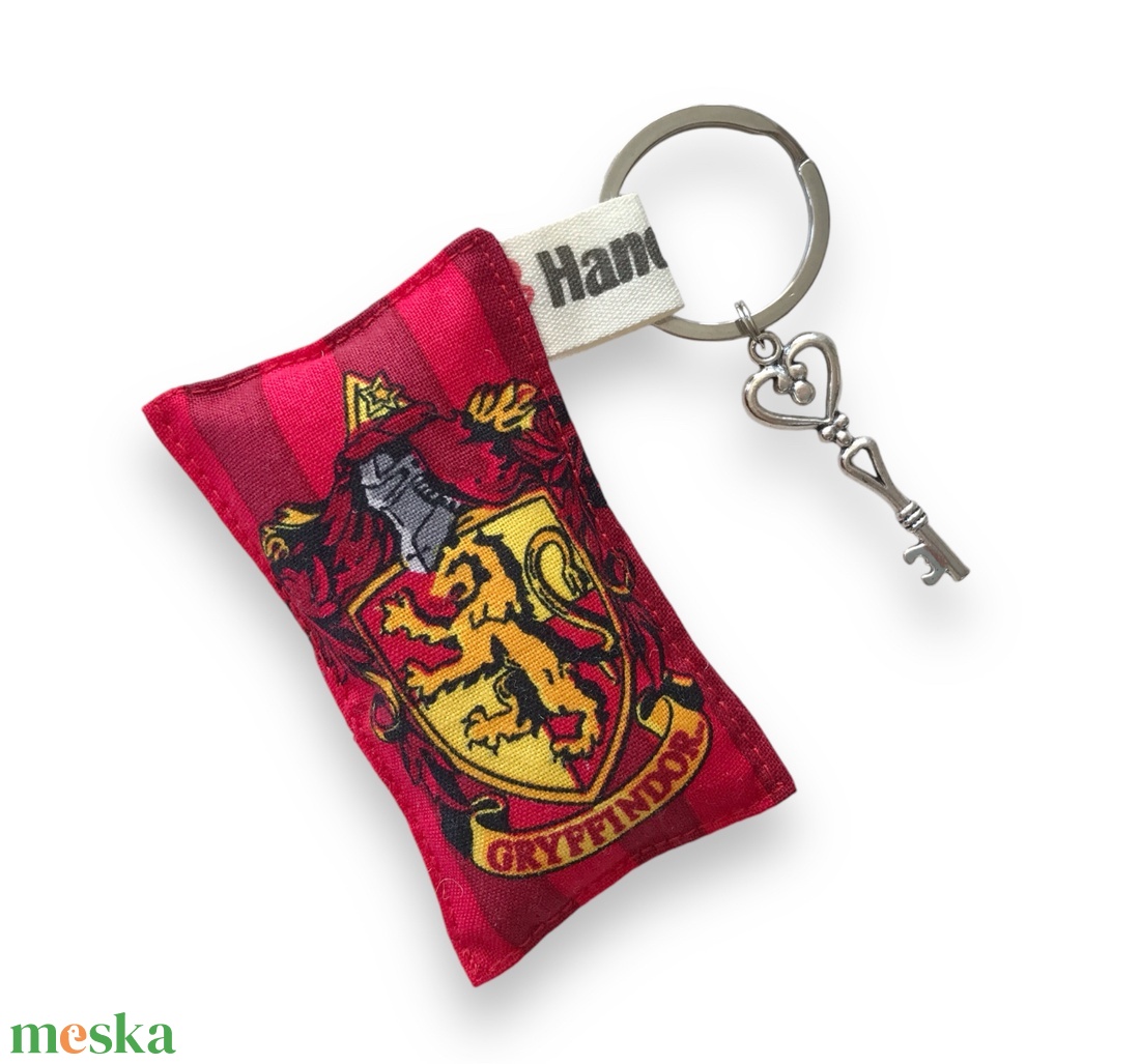 Harry Potter címer mintás piros - bordó kulcstartó - táska & tok - kulcstartó & táskadísz - kulcstartó - Meska.hu