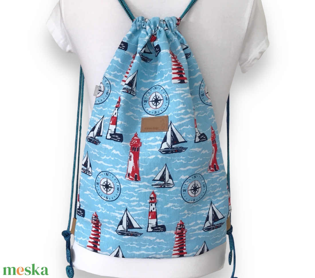 Vitorlás mintás, egyedi gymbag hátizsák, laptop táska - BALATON - Artiroka design - táska & tok - hátizsák - tornazsák, gymbag - Meska.hu Vitorlás mintás, egyedi gymbag hátizsák, laptop táska - BALATON - Artiroka design - táska & tok - hátizsák - tornazsák, gymbag - Meska.hu