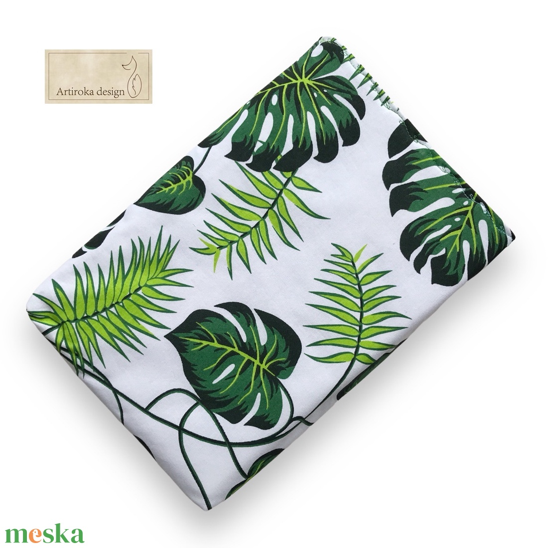 Levél mintás könyvtok, tablet tok  - PEDAGÓGUS  - Artiroka design - könyv & zene - könyvtok - Meska.hu
