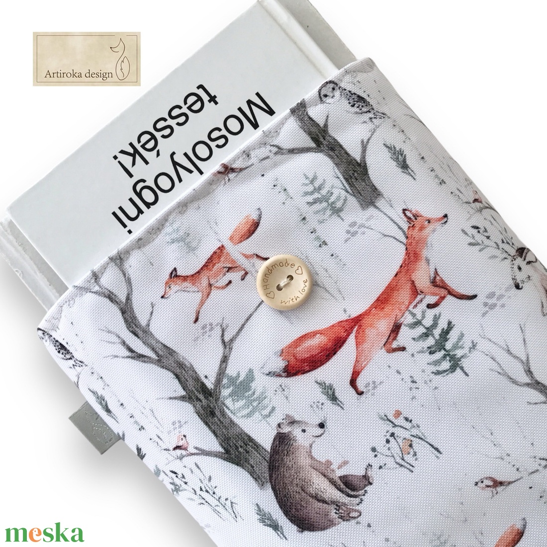 Erdei találkozás, róka, mackó, nyuszi és bagoly mintás VÍZÁLLÓ KÖNYVTOK vagy tablet tok - Artiroka design - könyv & zene - könyvtok - Meska.hu Erdei találkozás, róka, mackó, nyuszi és bagoly mintás VÍZÁLLÓ KÖNYVTOK vagy tablet tok - Artiroka design - könyv & zene - könyvtok - Meska.hu