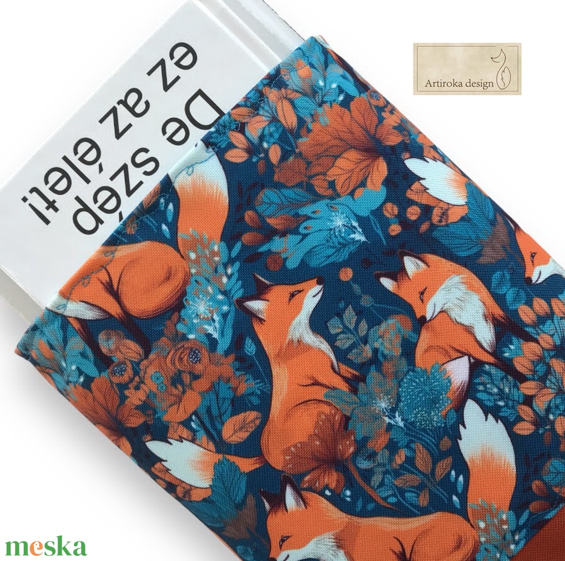 Róka család mintás vízálló KÖNYVTOK - Artiroka design - könyv & zene - könyvtok - Meska.hu Róka család mintás vízálló KÖNYVTOK - Artiroka design - könyv & zene - könyvtok - Meska.hu
