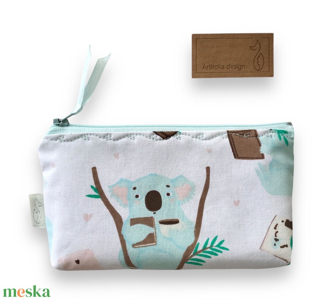 Koala mackó mintás  irattartó,  pénztárca  - Artiroka design - táska & tok - pénztárca & más tok - pénztárca - női pénztárca - Meska.hu