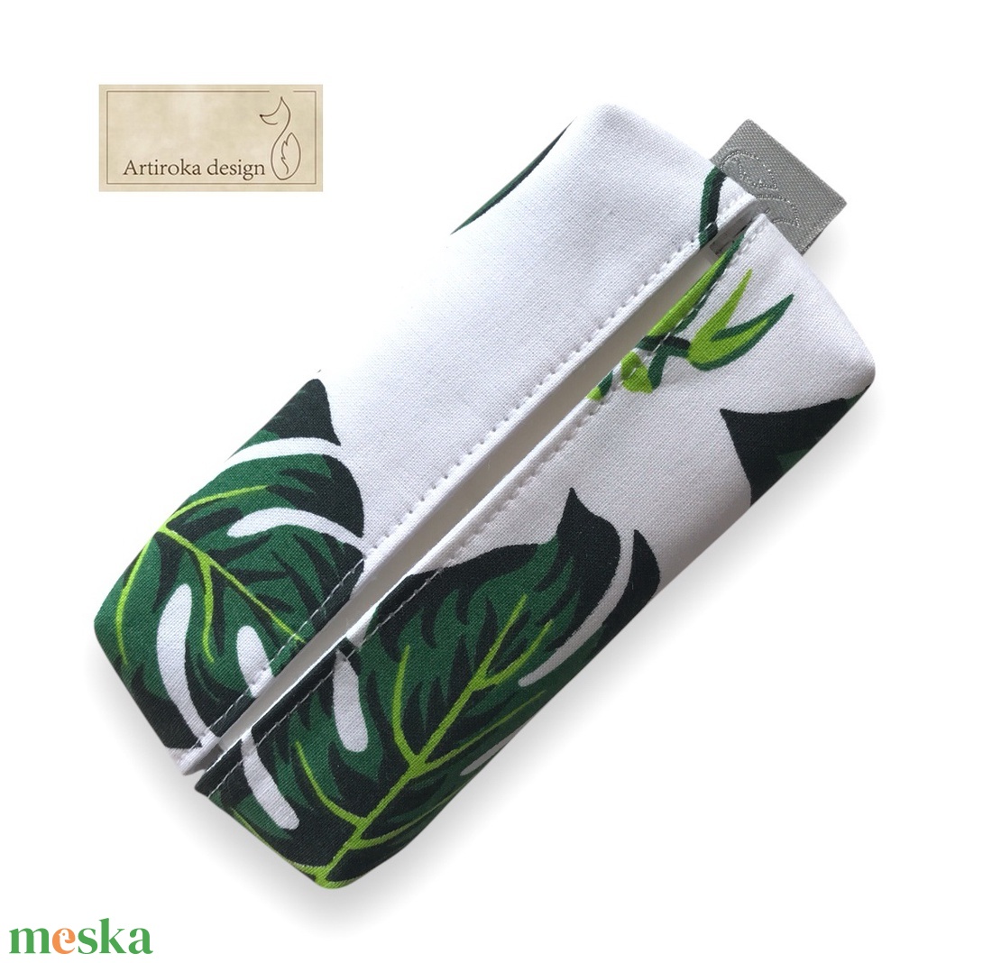 Zöld levél mintás zsebkendőtartó - Artiroka design - táska & tok - pénztárca & más tok - zsebkendőtartó tok - Meska.hu Zöld levél mintás zsebkendőtartó - Artiroka design - táska & tok - pénztárca & más tok - zsebkendőtartó tok - Meska.hu