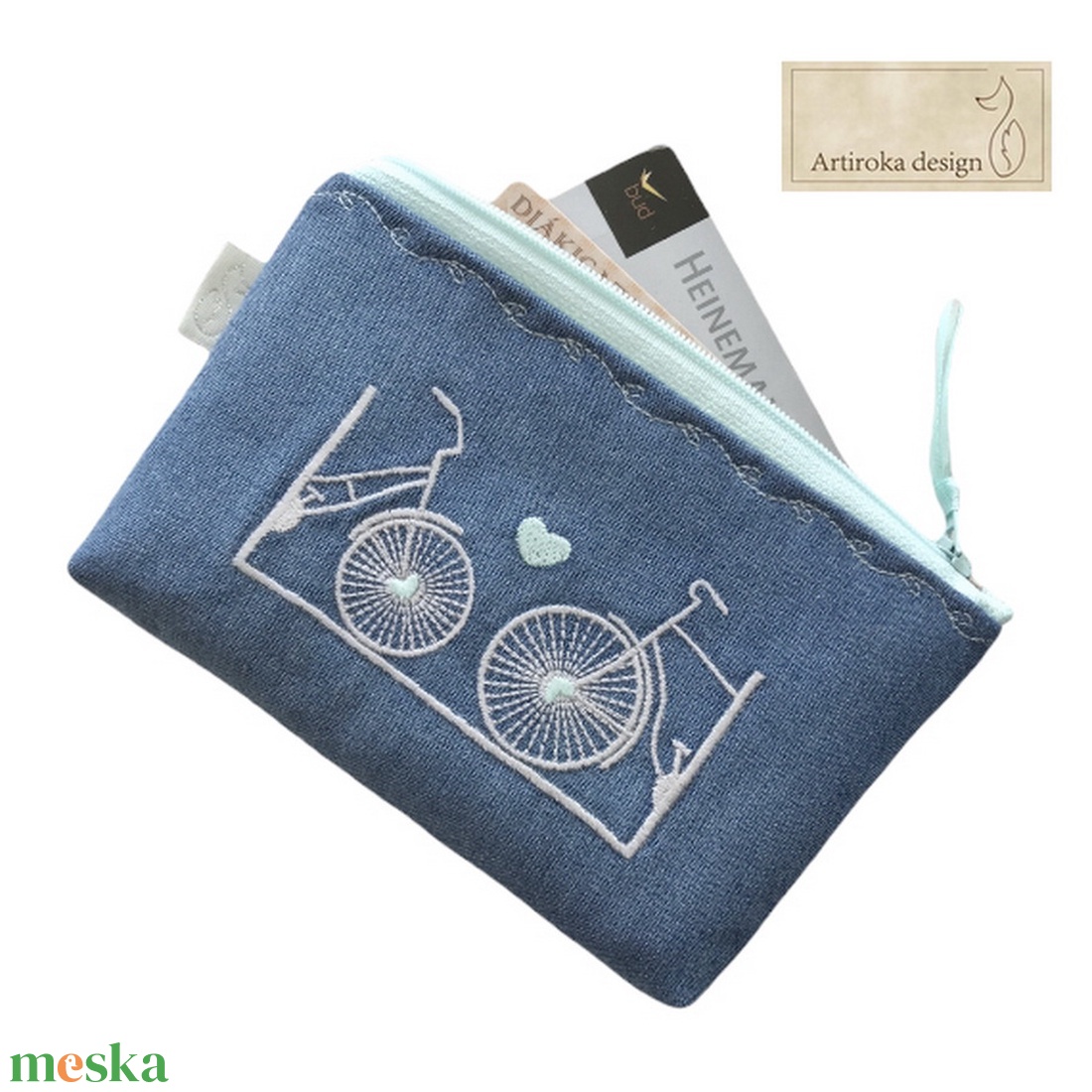Világjáró, bicikli mintás irattartó pénztárca  - Artiroka design - táska & tok - pénztárca & más tok - pénztárca - férfi pénztárca - Meska.hu