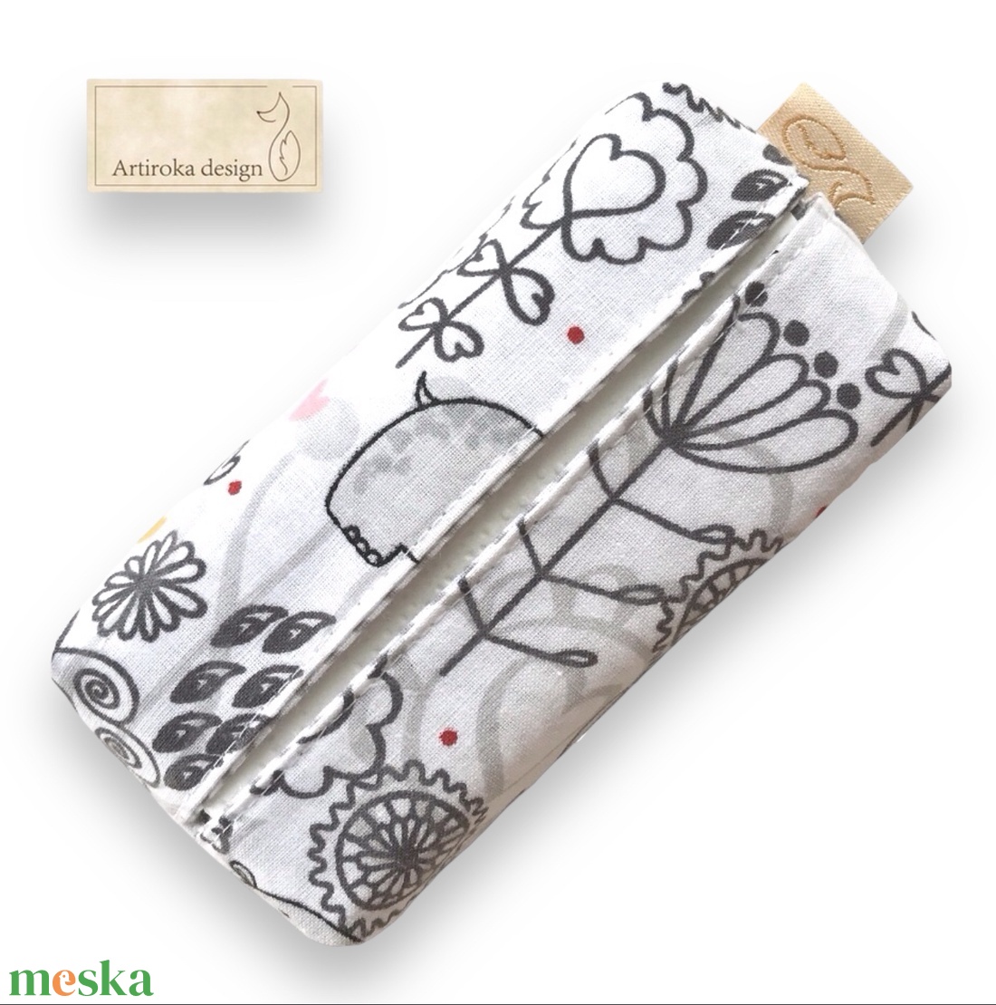 Víziló mintás, bélelt zsebkendő tartó - Artiroka design - táska & tok - pénztárca & más tok - zsebkendőtartó tok - Meska.hu Víziló mintás, bélelt zsebkendő tartó - Artiroka design - táska & tok - pénztárca & más tok - zsebkendőtartó tok - Meska.hu