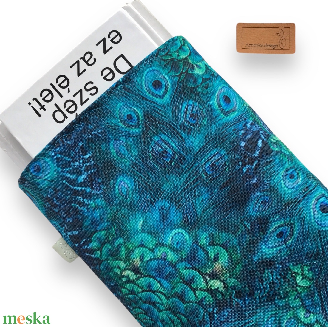 KÖNYVTOK vízálló textilből, pávatoll mintával - Artiroka design - könyv & zene - könyvtok - Meska.hu KÖNYVTOK vízálló textilből, pávatoll mintával - Artiroka design - könyv & zene - könyvtok - Meska.hu