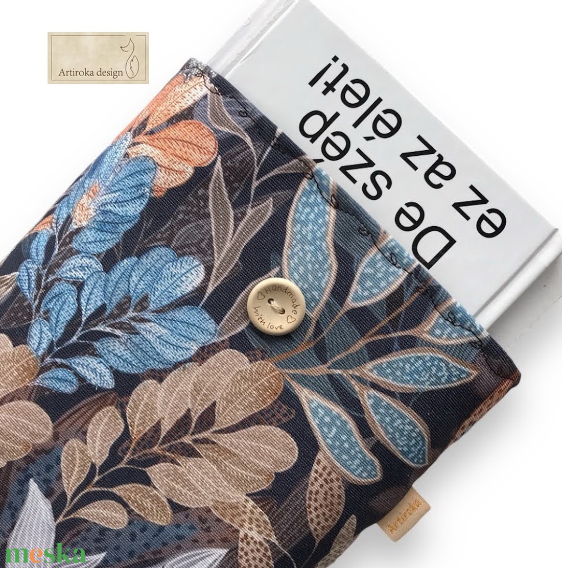 Őszi szonáta falevelekkel mintás KÖNYVTOK gombos zárral - Artiroka design - könyv & zene - könyvtok - Meska.hu Őszi szonáta falevelekkel mintás KÖNYVTOK gombos zárral - Artiroka design - könyv & zene - könyvtok - Meska.hu