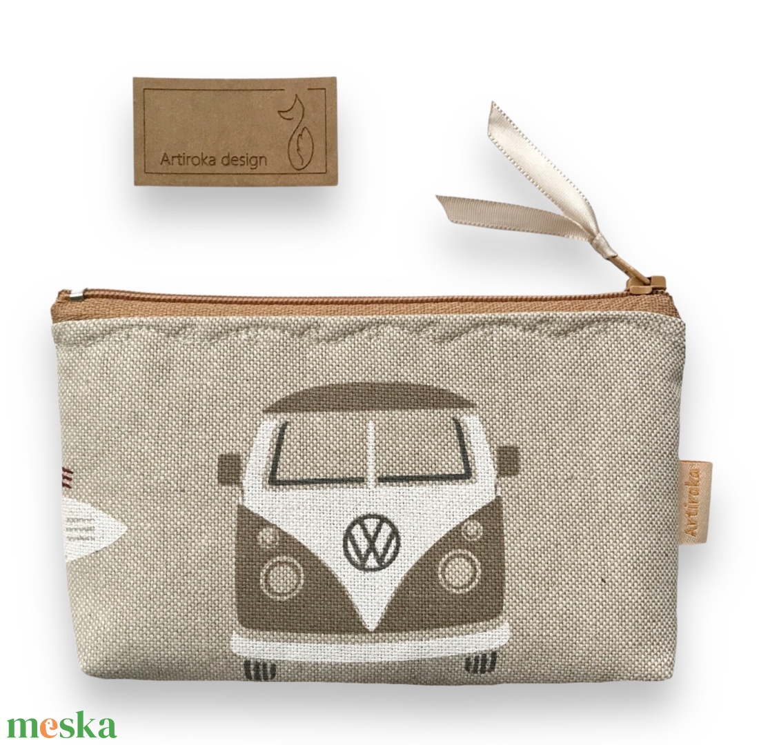 Retro Volkswagen busz mintás, irattartó pénztárca - Artiroka design - táska & tok - pénztárca & más tok - pénztárca - férfi pénztárca - Meska.hu
