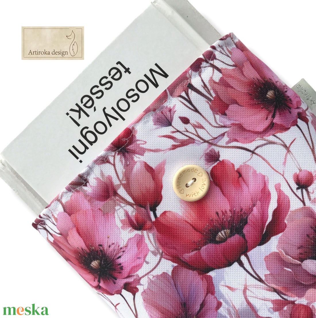 Pipacs virág mintás vízálló, kosztaszító KÖNYVTOK - Artiroka design - könyv & zene - könyvtok - Meska.hu Pipacs virág mintás vízálló, kosztaszító KÖNYVTOK - Artiroka design - könyv & zene - könyvtok - Meska.hu