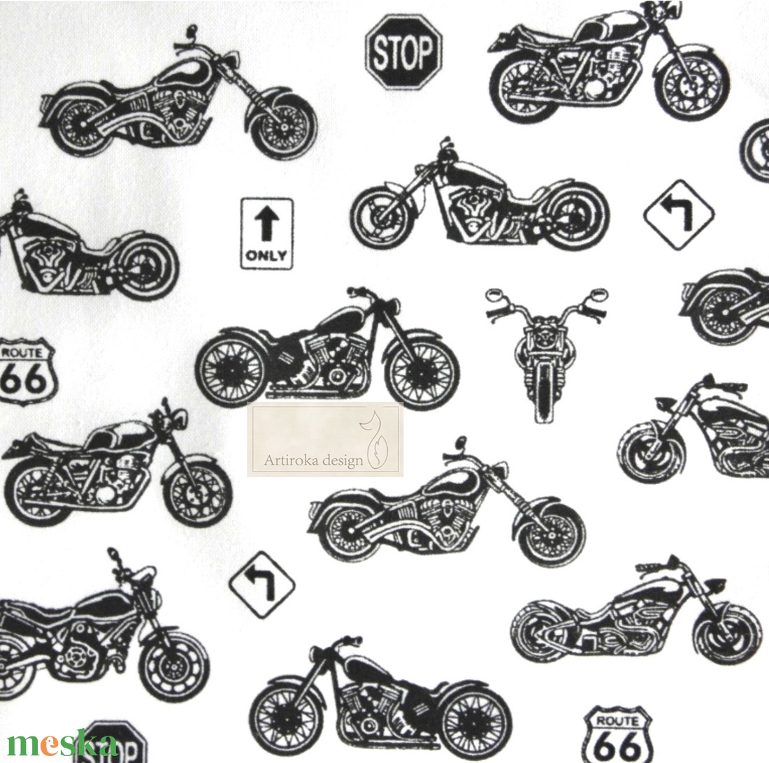 Harley Davidson motorok  mintás könyvtok - APA - Artiroka design - könyv & zene - könyvtok - Meska.hu
