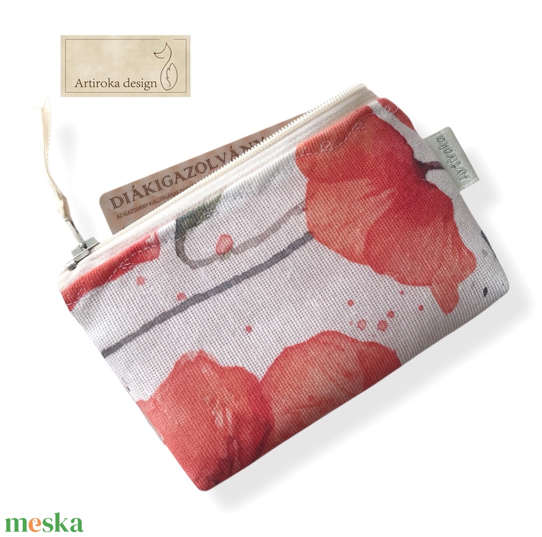 Pipacs mintás egyedi irattartó pénztárca - Artiroka design - táska & tok - pénztárca & más tok - kártyatartó & irattartó - Meska.hu Pipacs mintás egyedi irattartó pénztárca - Artiroka design - táska & tok - pénztárca & más tok - kártyatartó & irattartó - Meska.hu