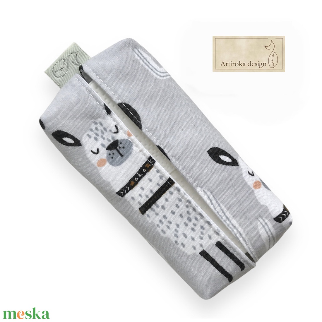 Láma mintás, bélelt papírzsebkendő tartó - alpakka - Artiroka design - táska & tok - pénztárca & más tok - zsebkendőtartó tok - Meska.hu Láma mintás, bélelt papírzsebkendő tartó - alpakka - Artiroka design - táska & tok - pénztárca & más tok - zsebkendőtartó tok - Meska.hu