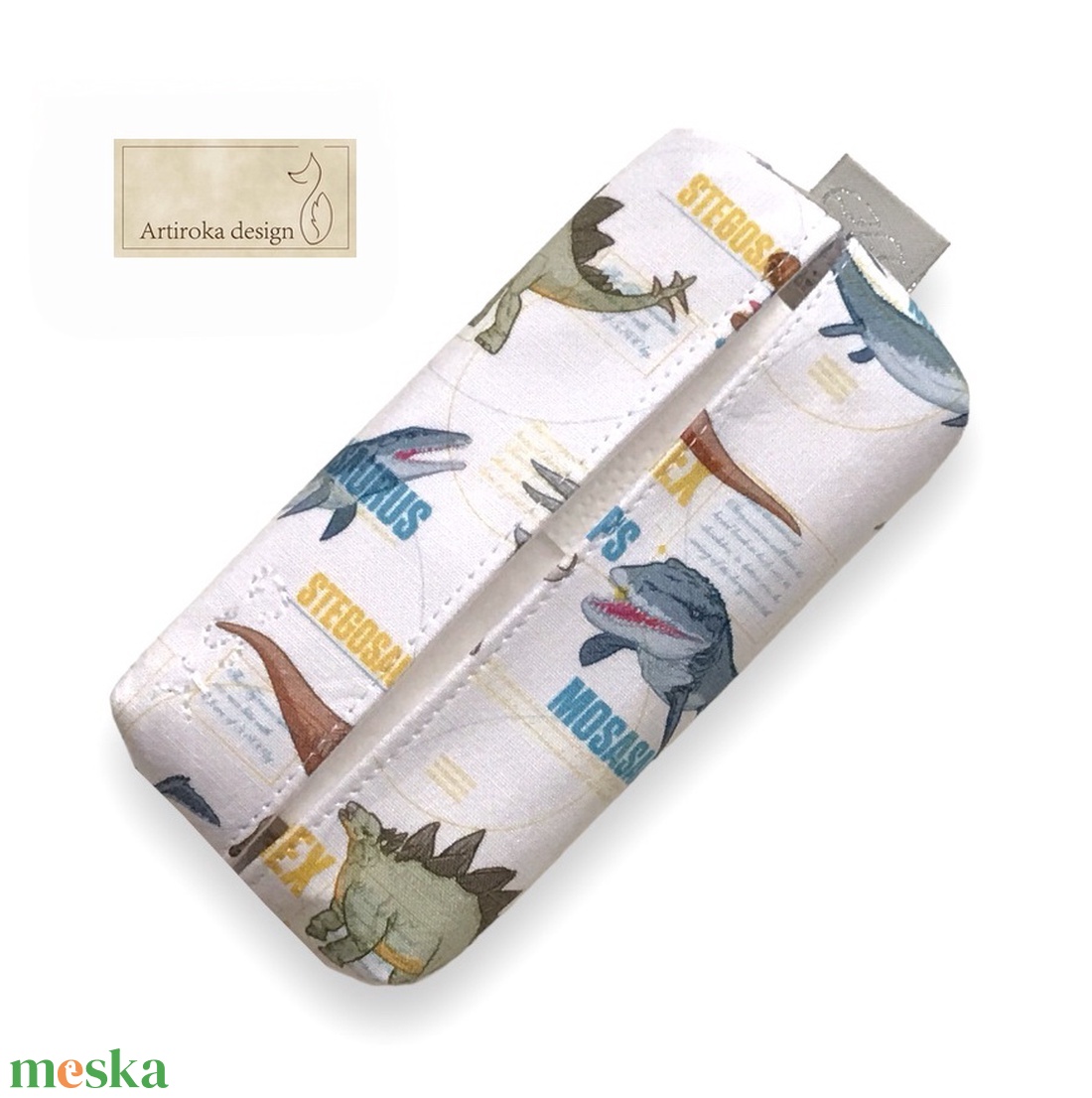 Dinoszauruszok mintás papírzsebkendő tartó - Ajándék - Artiroka design - táska & tok - pénztárca & más tok - zsebkendőtartó tok - Meska.hu Dinoszauruszok mintás papírzsebkendő tartó - Ajándék - Artiroka design - táska & tok - pénztárca & más tok - zsebkendőtartó tok - Meska.hu