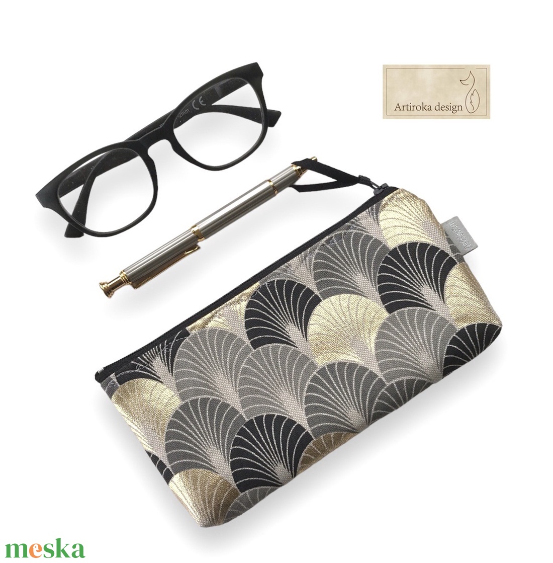 Art Deco mintás elegáns irattartó pénztárca vagy tolltartó neszesszer - Artiroka design - táska & tok - pénztárca & más tok - pénztárca - női pénztárca - Meska.hu Art Deco mintás elegáns irattartó pénztárca vagy tolltartó neszesszer - Artiroka design - táska & tok - pénztárca & más tok - pénztárca - női pénztárca - Meska.hu
