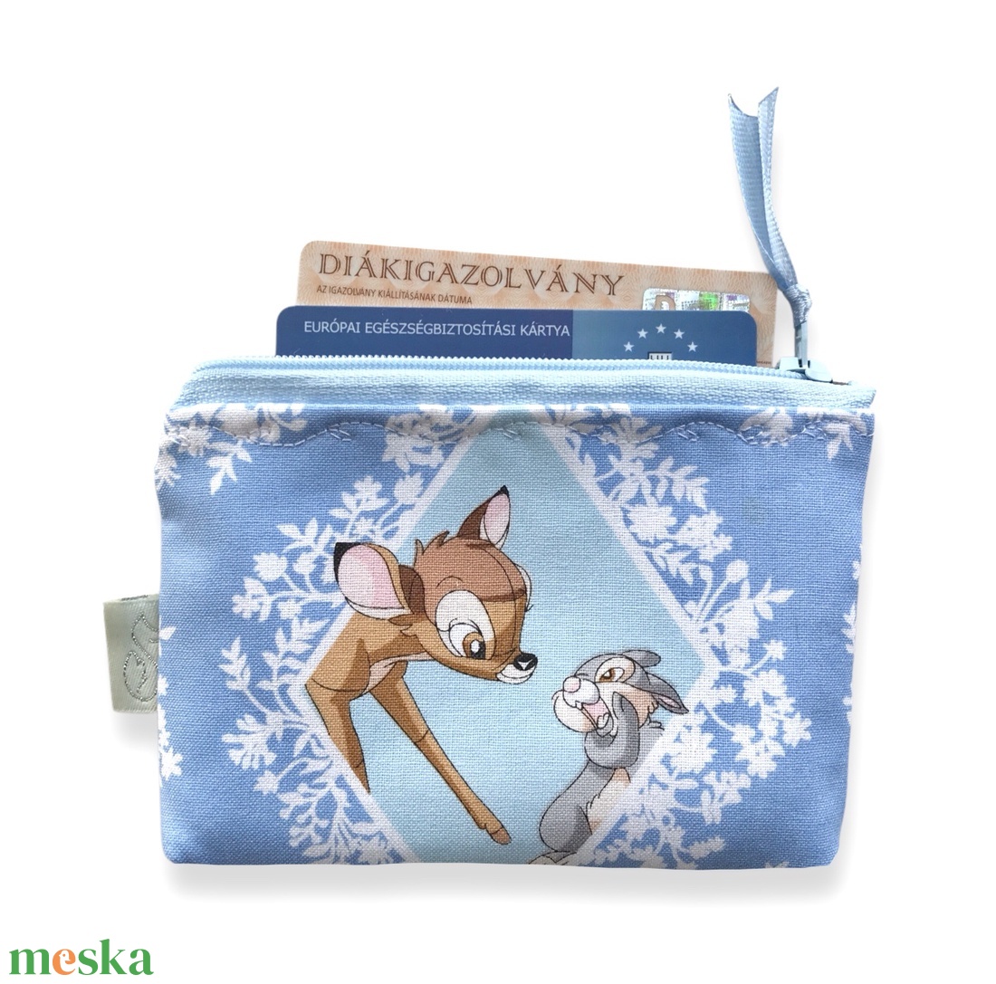 Bambi és nyuszi mintás irattartó pénztárca - Artiroka design - táska & tok - pénztárca & más tok - kártyatartó & irattartó - Meska.hu