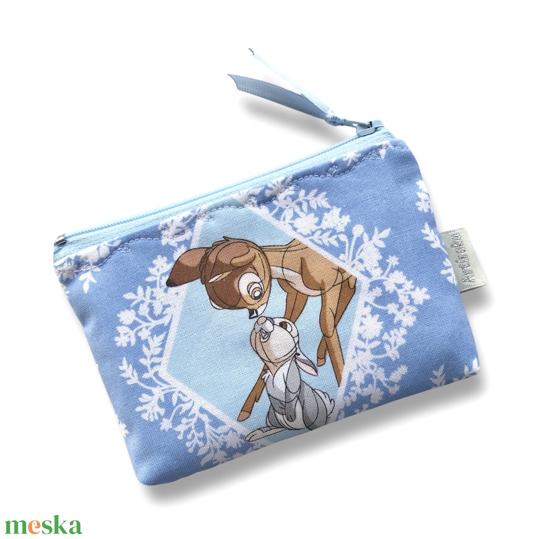 Bambi és nyuszi mintás irattartó pénztárca - Artiroka design - táska & tok - pénztárca & más tok - kártyatartó & irattartó - Meska.hu
