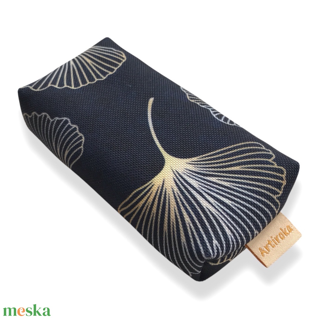 Ginkgo falevél mintás VÍZÁLLÓ  papírzsebkendő tartó - Artiroka design - táska & tok - pénztárca & más tok - zsebkendőtartó tok - Meska.hu