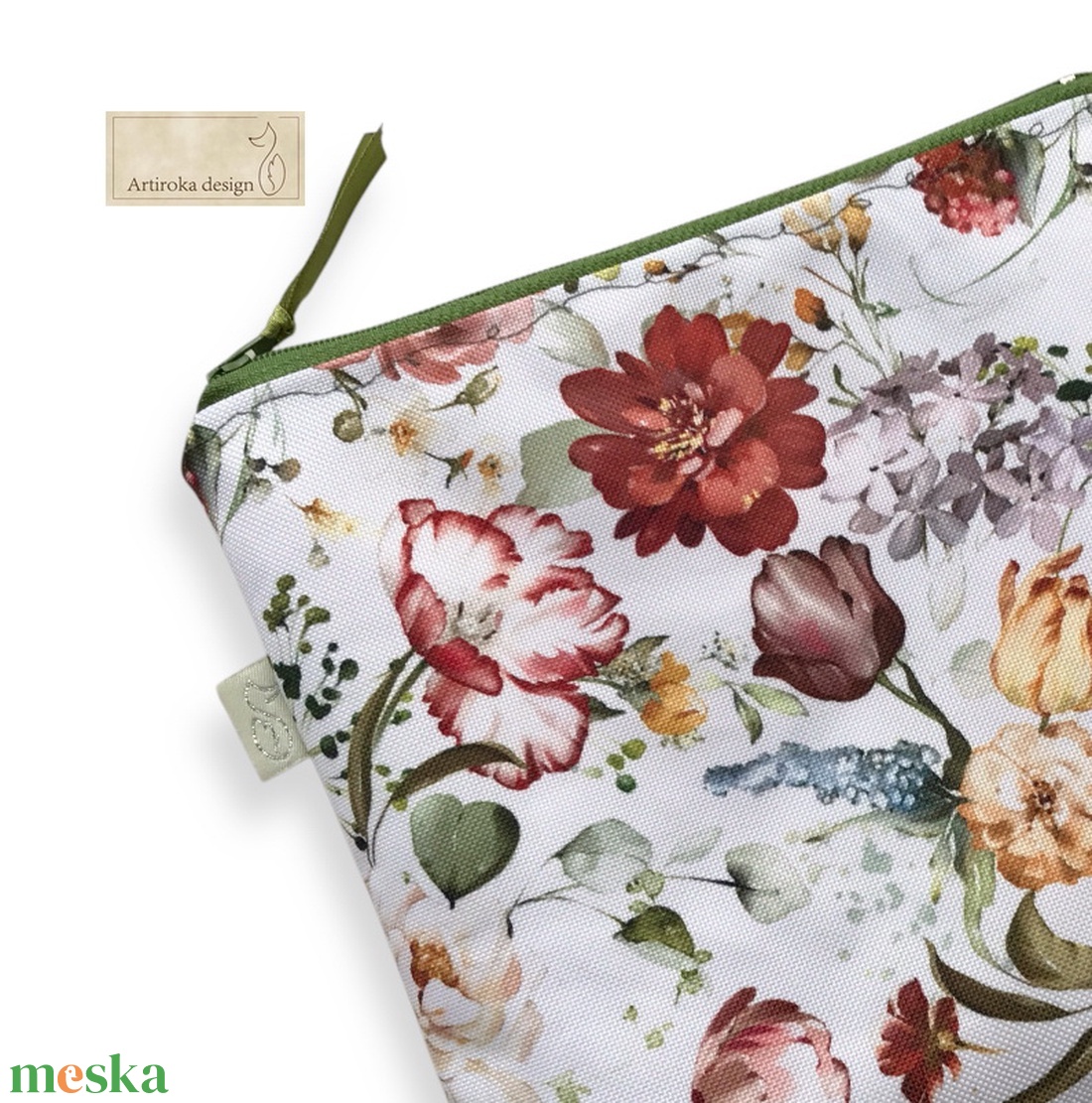 Virág mintás vízálló neszesszer, uzsonna tasak - zipper bag - Artiroka design - táska & tok - neszesszer - Meska.hu Virág mintás vízálló neszesszer, uzsonna tasak - zipper bag - Artiroka design - táska & tok - neszesszer - Meska.hu