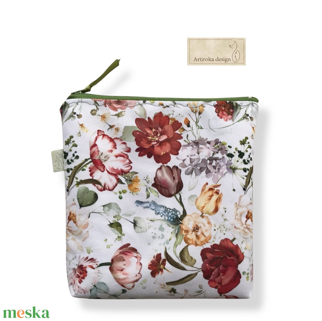 Virág mintás vízálló neszesszer, uzsonna tasak - zipper bag - Artiroka design - táska & tok - neszesszer - Meska.hu Virág mintás vízálló neszesszer, uzsonna tasak - zipper bag - Artiroka design - táska & tok - neszesszer - Meska.hu