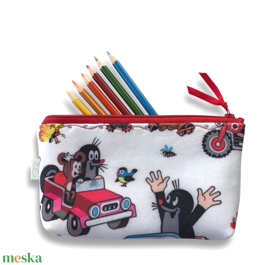 Kisvakond és barátai mintás, tolltartó neszesszer, szemüvegtok - táska & tok - neszesszer - Meska.hu