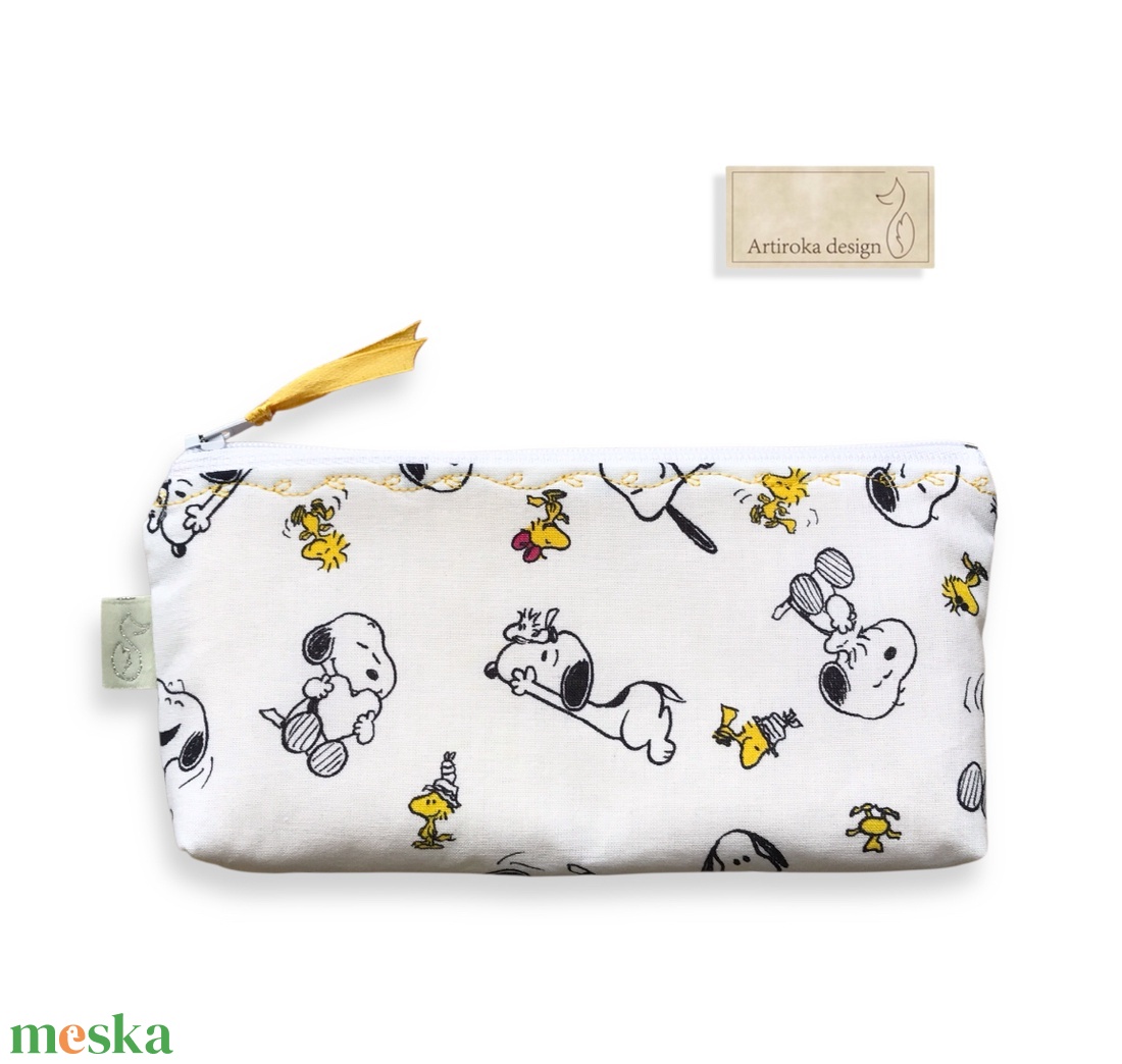 SNOOPY mintás tolltartó neszesszer, szemüvegtok vagy mobiltok  - Artiroka design - táska & tok - neszesszer - Meska.hu