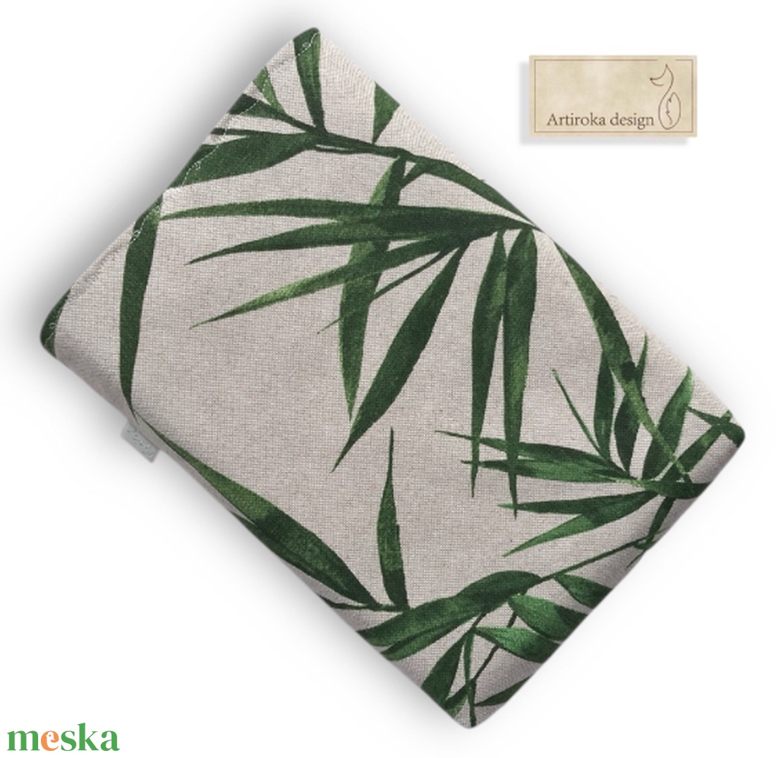 Bambusz levelek mintás KÖNYVTOK gombos zárral - Artiroka design - könyv & zene - könyvtok - Meska.hu Bambusz levelek mintás KÖNYVTOK gombos zárral - Artiroka design - könyv & zene - könyvtok - Meska.hu