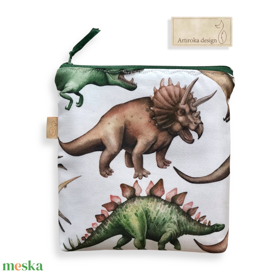 Dinoszaurusz mintás prémium neszesszer, uzsonna tasak - zipper bag - Artiroka design - táska & tok - uzsonna- & ebéd tartó - ebéd tasak, doboz - Meska.hu Dinoszaurusz mintás prémium neszesszer, uzsonna tasak - zipper bag - Artiroka design - táska & tok - uzsonna- & ebéd tartó - ebéd tasak, doboz - Meska.hu