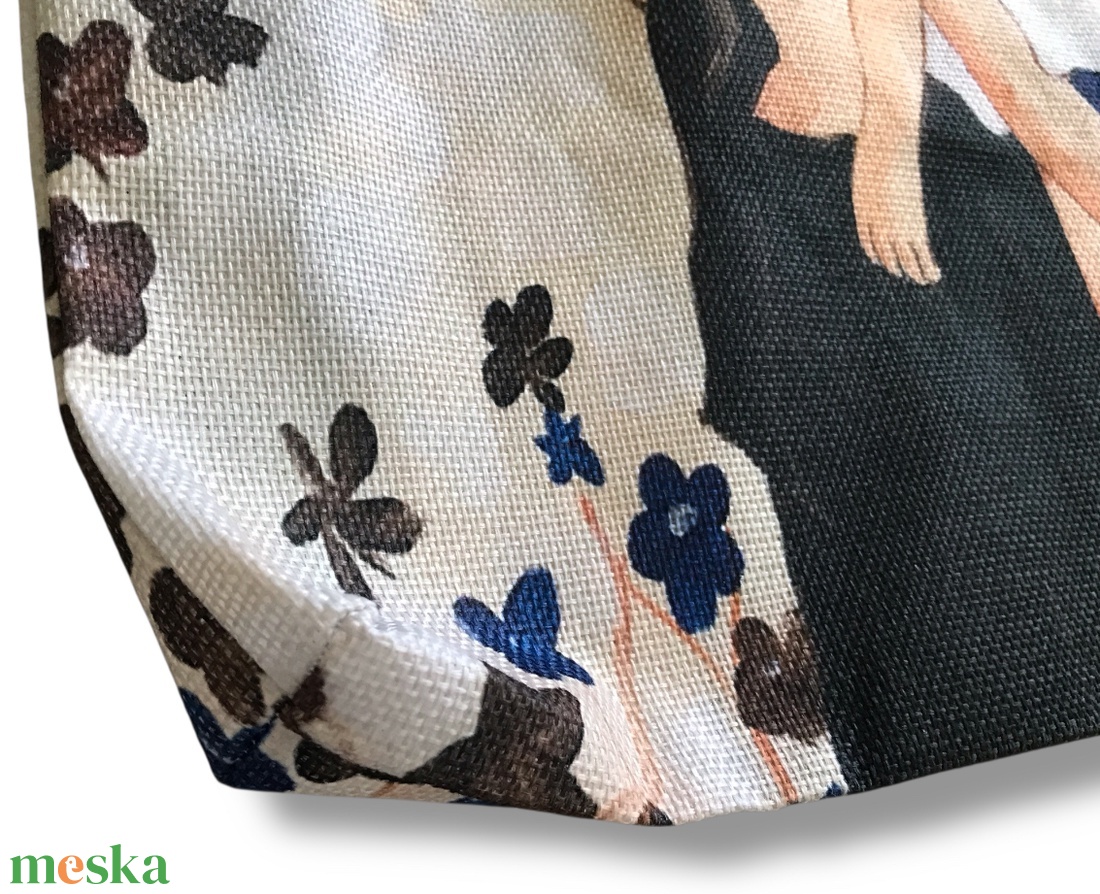 Anya és gyermeke mintás  válltáska, shopper - Artiroka design - táska & tok - bevásárlás & shopper táska - shopper, textiltáska, szatyor - Meska.hu