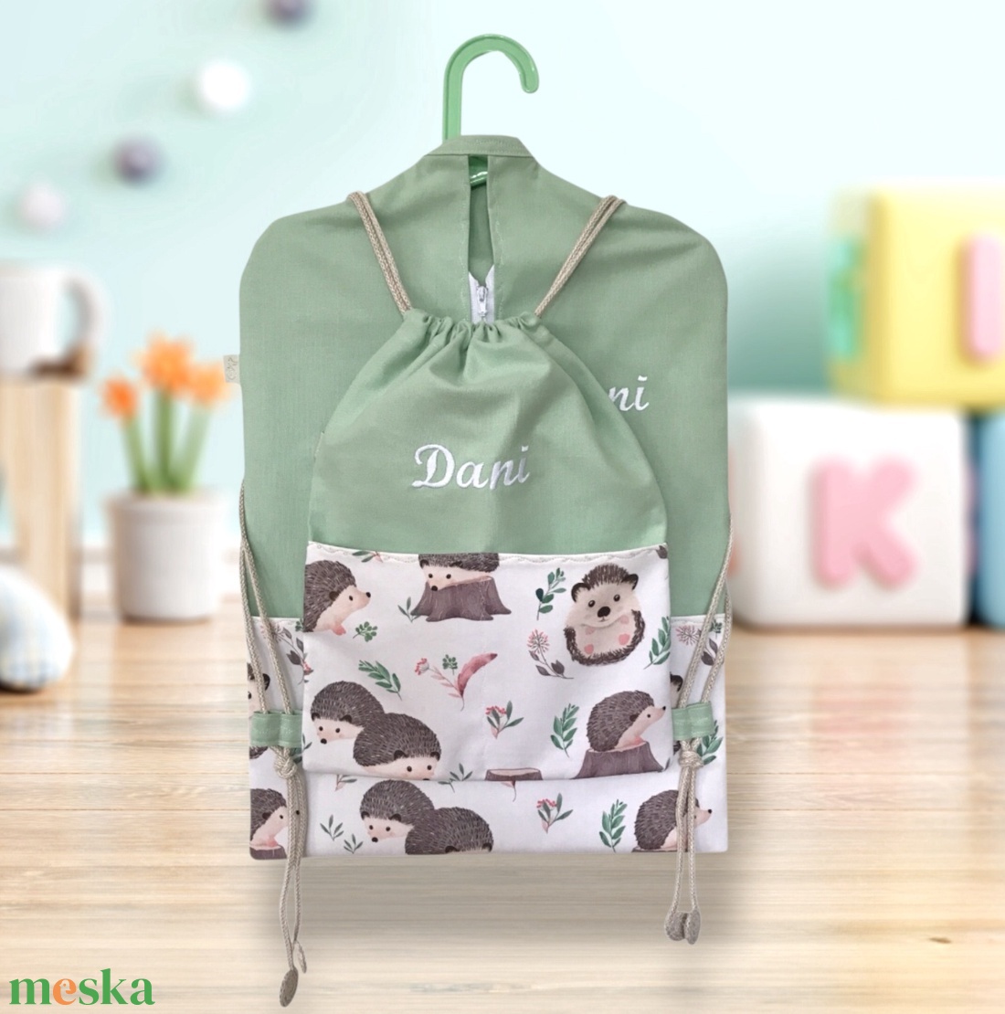Süni mintás  prémium ÓVODAI / OVIS ZSÁK  - Artiroka design - játék & sport - ovis felszerelés - ovis zsák - Meska.hu
