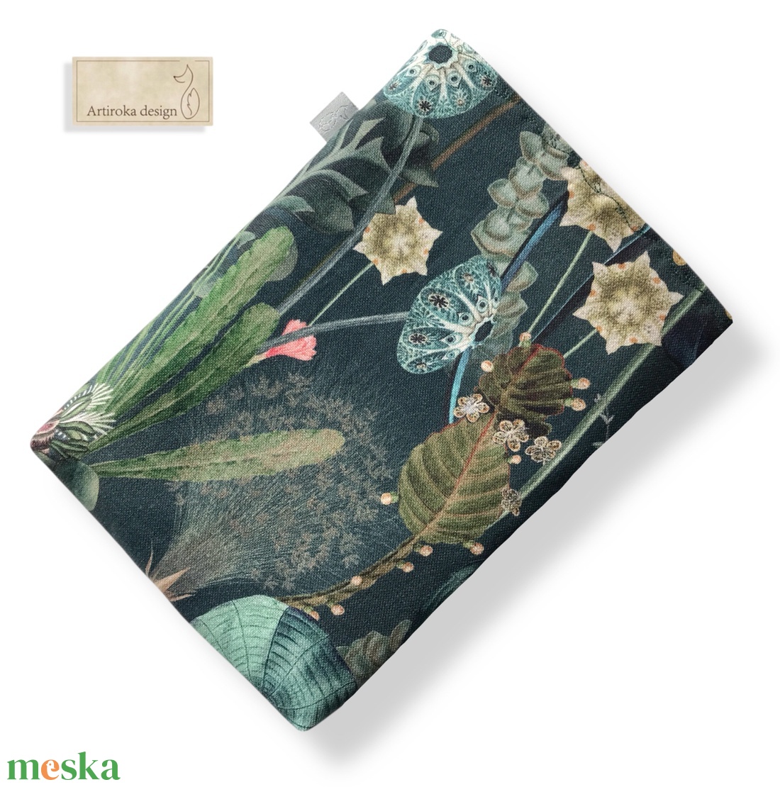 Elvarázsolt titkos kert mintás prémium textil KÖNYVTOK  - Artiroka design - könyv & zene - könyvtok - Meska.hu