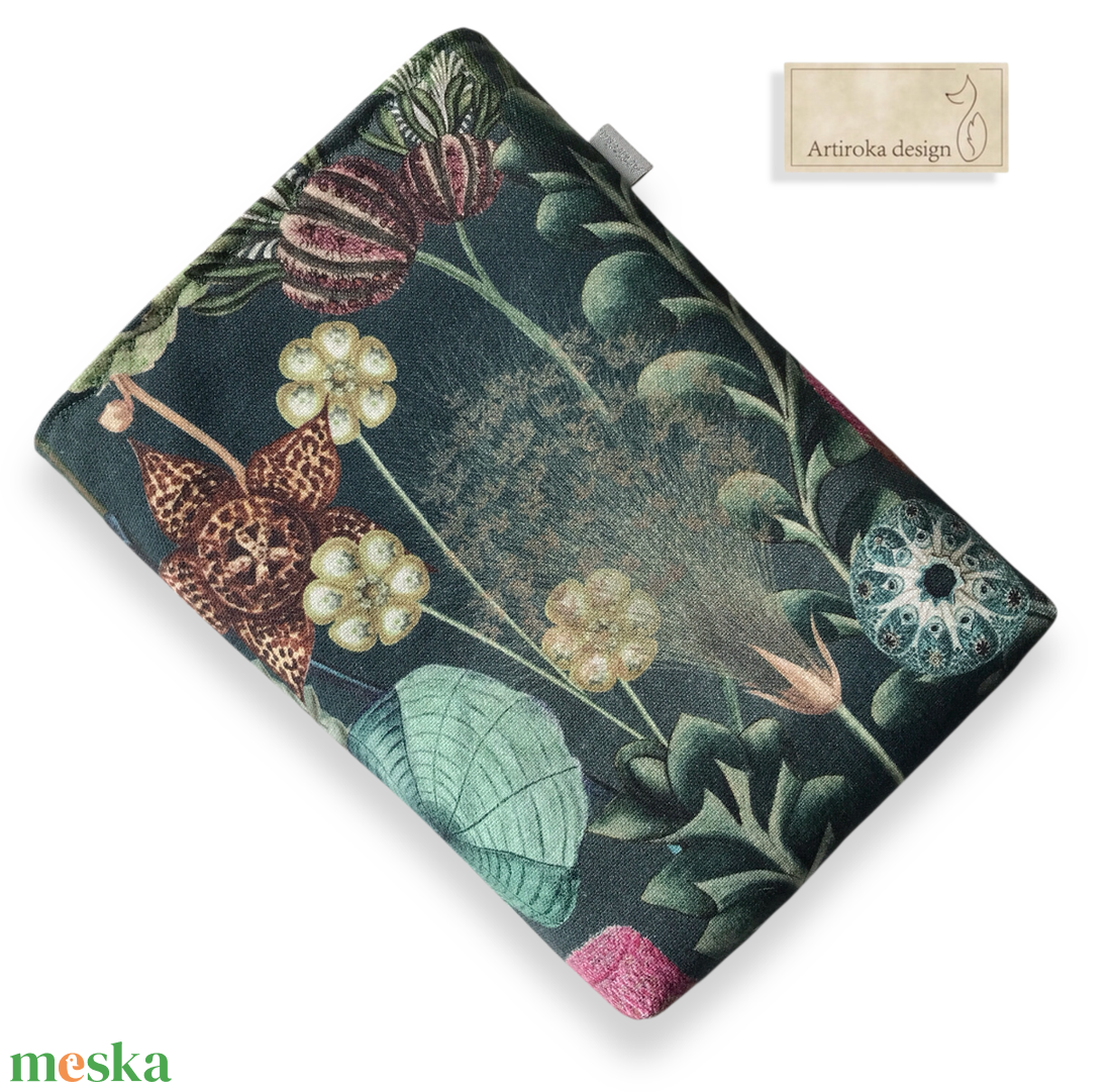 Elvarázsolt titkos kert mintás prémium textil KÖNYVTOK  - Artiroka design - könyv & zene - könyvtok - Meska.hu