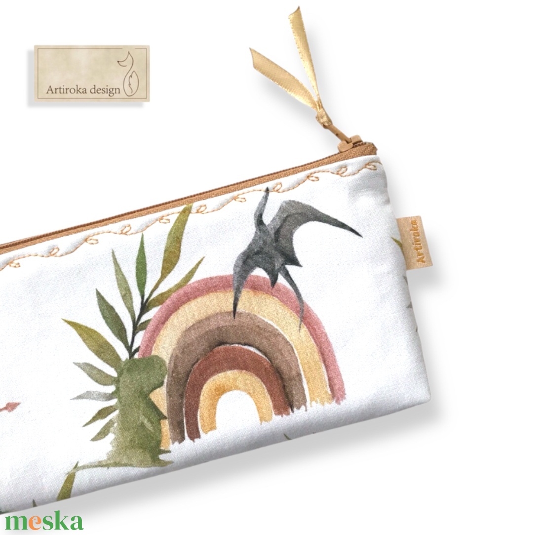 Dinoszaurusz mintás prémium pamut tolltartó neszesszer - Artiroka design - táska & tok - neszesszer - Meska.hu Dinoszaurusz mintás prémium pamut tolltartó neszesszer - Artiroka design - táska & tok - neszesszer - Meska.hu