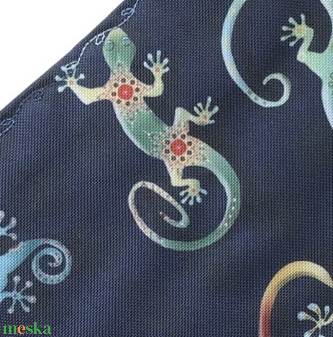 Színes GEKKO mintás papírzsebkendő tartó   - Artiroka design - táska & tok - pénztárca & más tok - zsebkendőtartó tok - Meska.hu