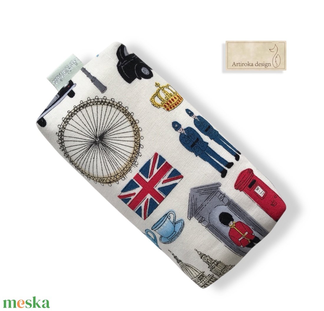 London mintás,  PRÉMIUM papírzsebkendő tartó - Artiroka design  - táska & tok - pénztárca & más tok - zsebkendőtartó tok - Meska.hu