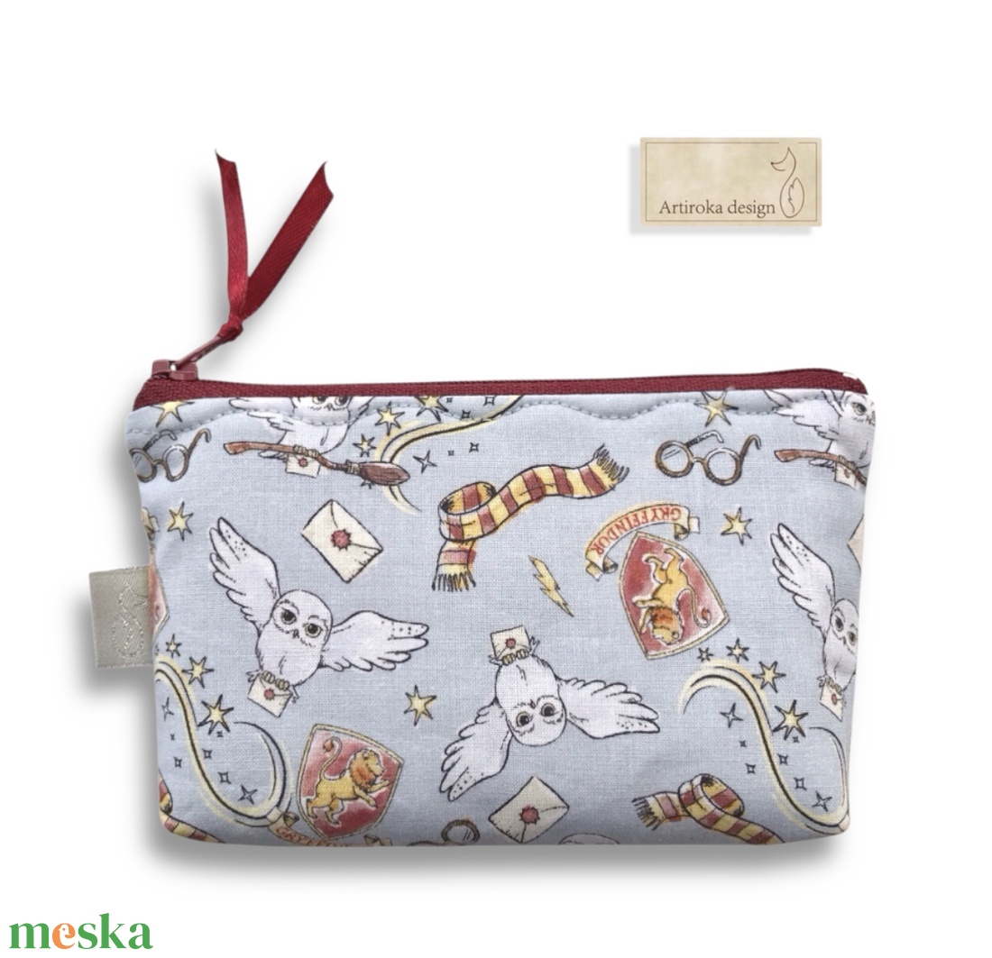 Harry Potter - Hedvig bagoly mintás  irattartó pénztárca - Artiroka design - táska & tok - neszesszer - Meska.hu