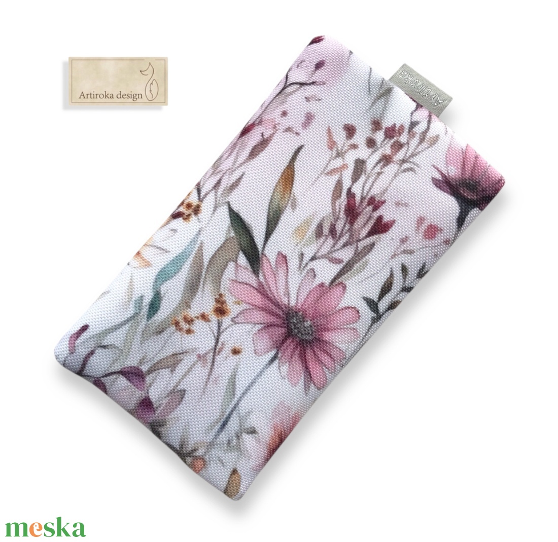 Virágos rét mintás, prémium vízálló  zsebkendőtartó - Ajándék -  Artiroka design - táska & tok - pénztárca & más tok - zsebkendőtartó tok - Meska.hu