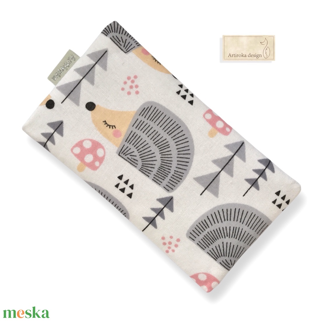 Süni mintás bélelt papírzsebkendő tartó - Artiroka design - táska & tok - pénztárca & más tok - zsebkendőtartó tok - Meska.hu