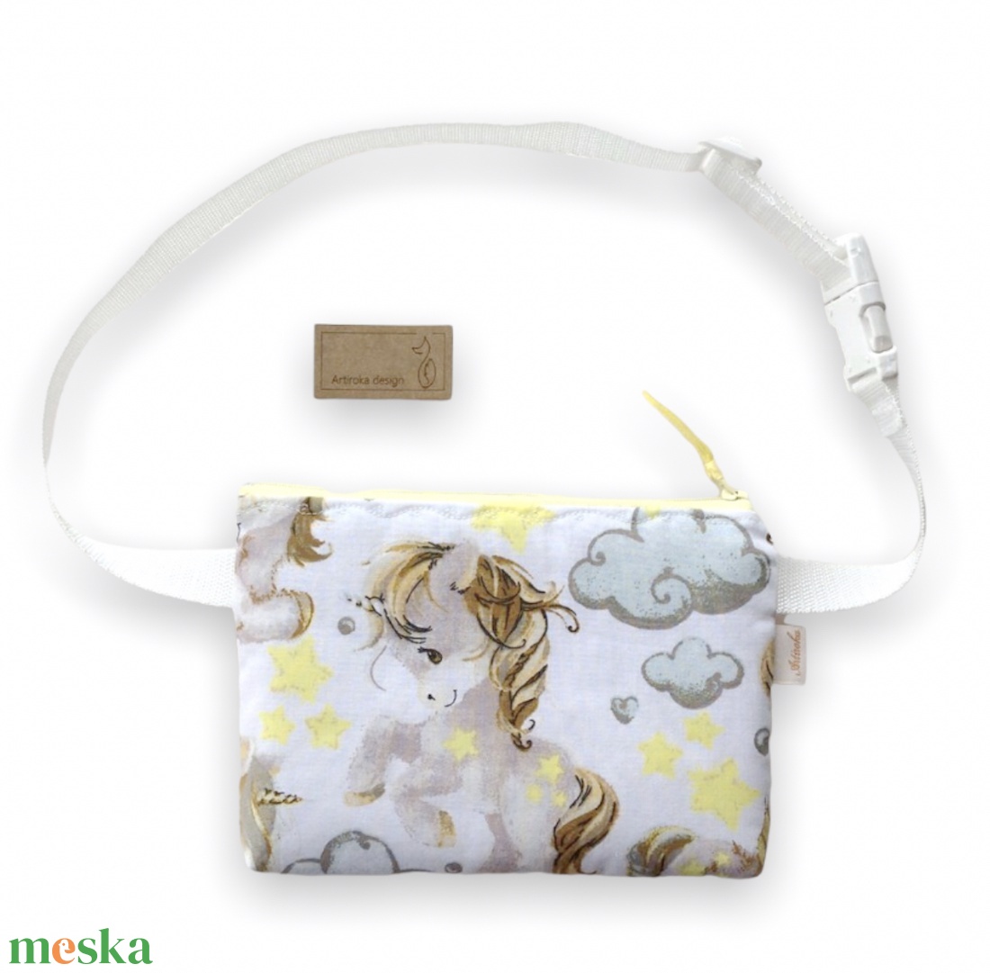 Unikornis mintás egyedi övtáska - Artiroka design - táska & tok - övtáska - Meska.hu