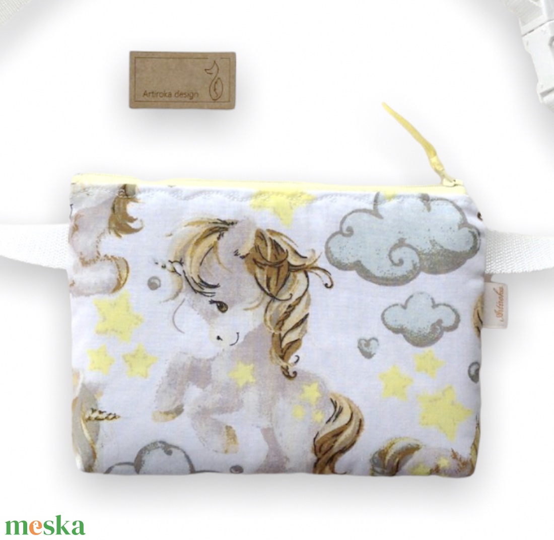 Unikornis mintás egyedi övtáska - Artiroka design - táska & tok - övtáska - Meska.hu