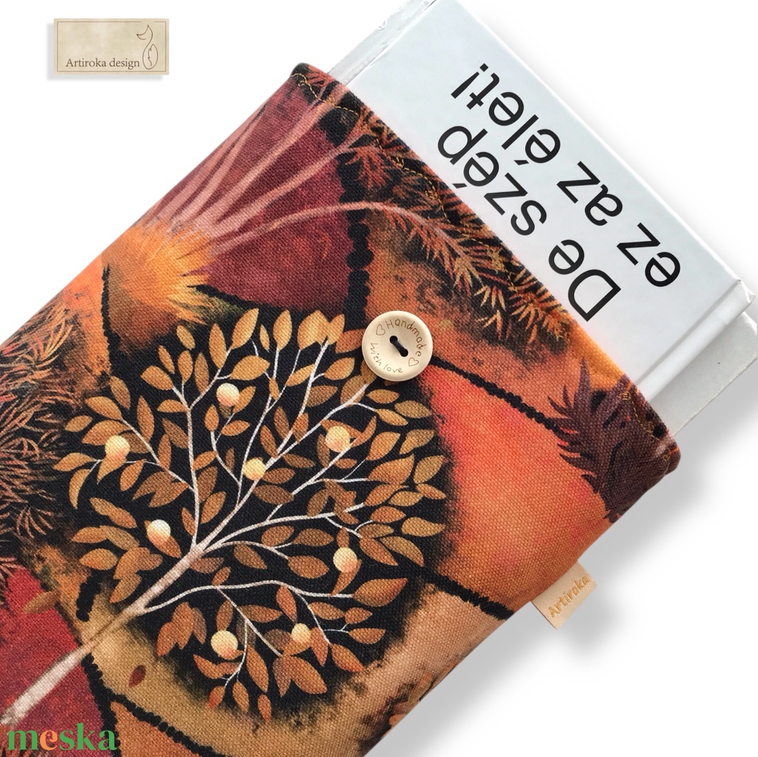 Bélelt prémium könyvtok, őszi titkos kert mintával - Artiroka design - könyv & zene - könyvtok - Meska.hu Bélelt prémium könyvtok, őszi titkos kert mintával - Artiroka design - könyv & zene - könyvtok - Meska.hu