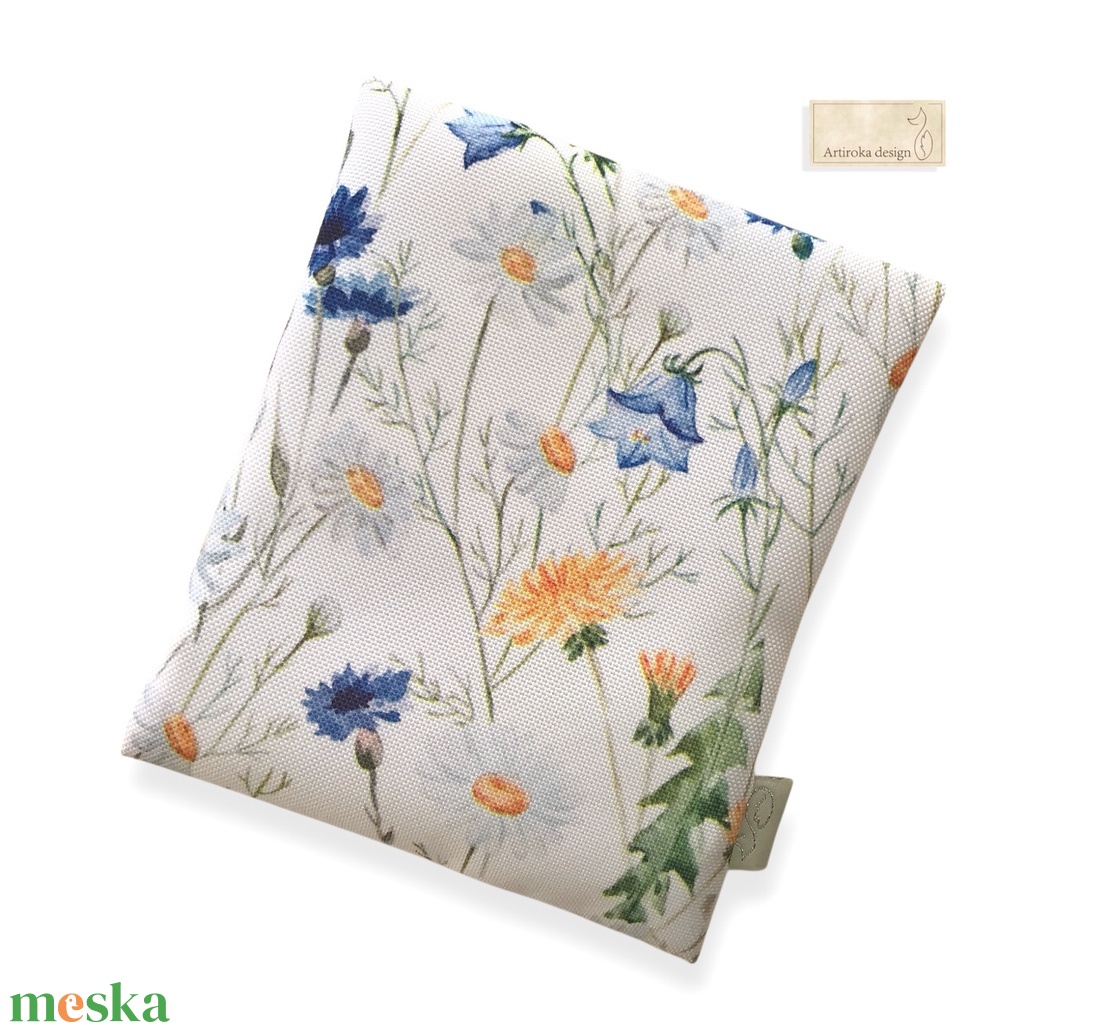 Vízálló egészségügyi betét tartó virágos rét mintával - Artiroka design - táska & tok - neszesszer - Meska.hu