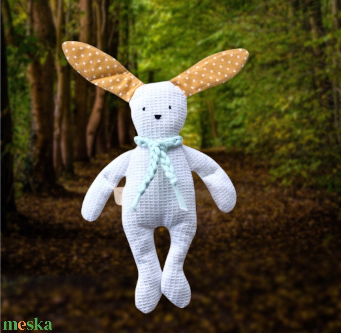  Csillagos fülű nyuszi - egyedi kézműves nyuszi játék  - Artiroka design - játék & sport - plüssállat & játékfigura - nyuszi - Meska.hu