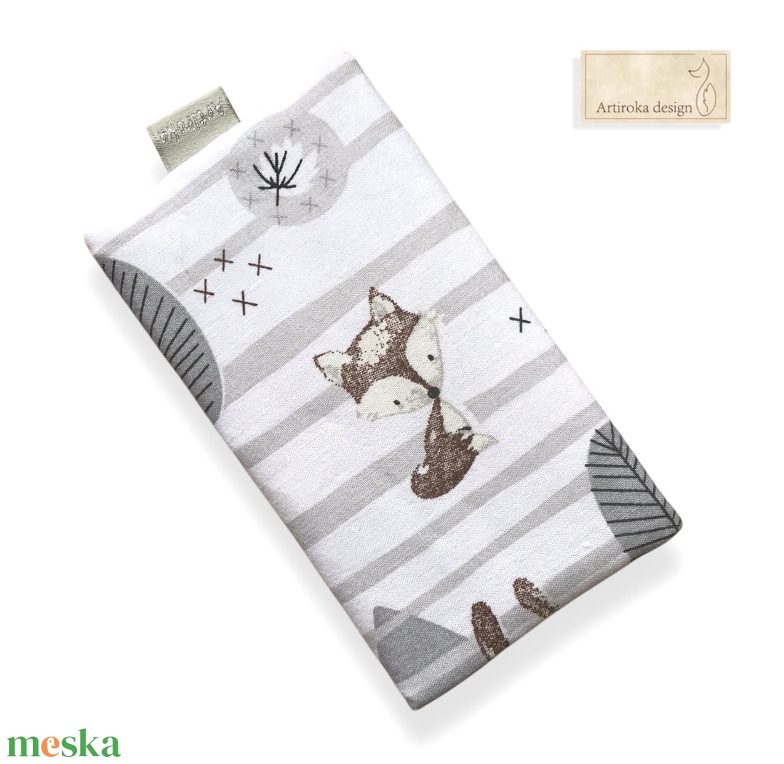 Róka mintás kulcstartó - Artiroka design - táska & tok - kulcstartó & táskadísz - kulcstartó - Meska.hu