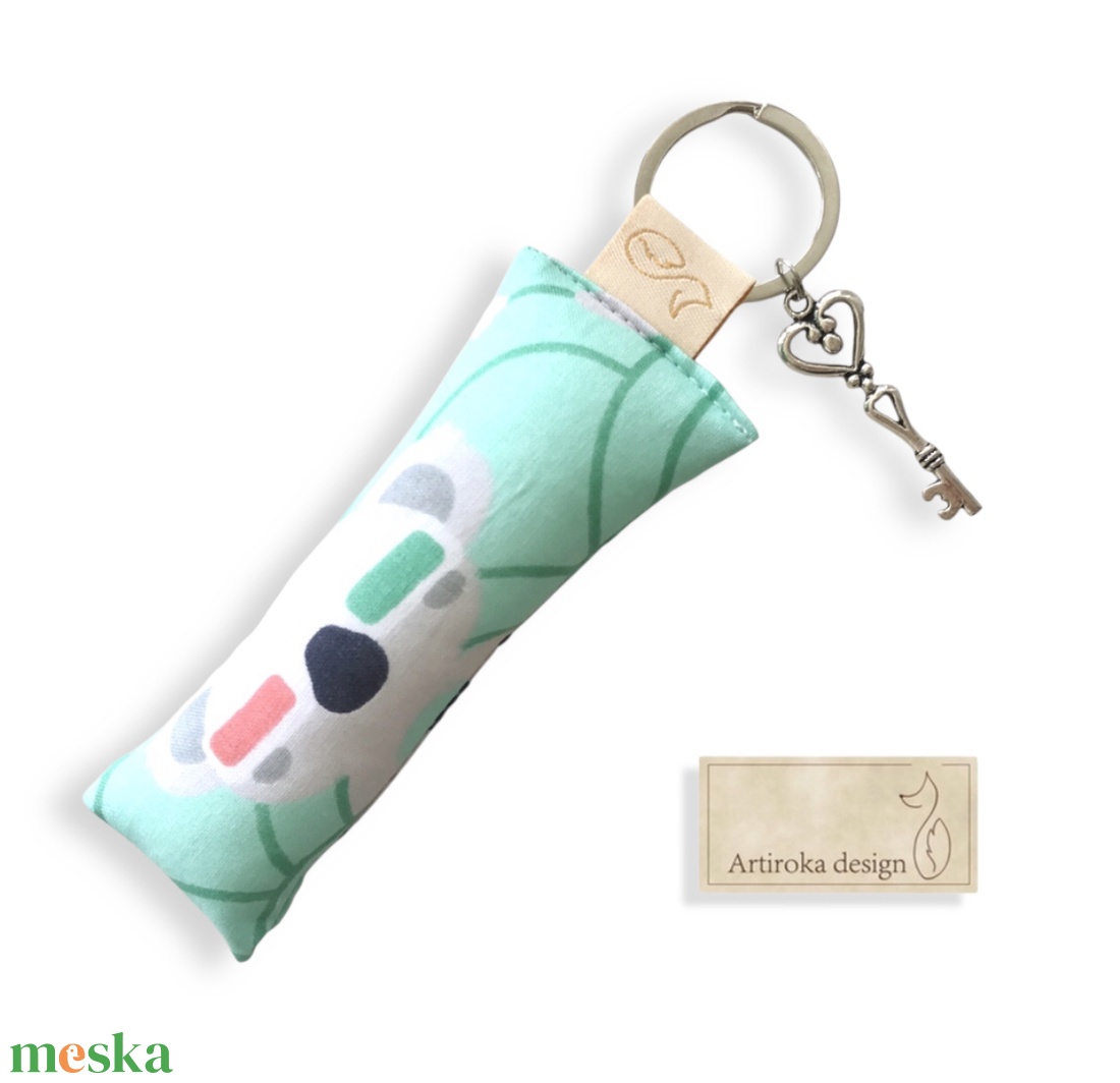 Kulcstartó szemüveges koala mackó mintával  - Artiroka design  - táska & tok - kulcstartó & táskadísz - kulcstartó - Meska.hu