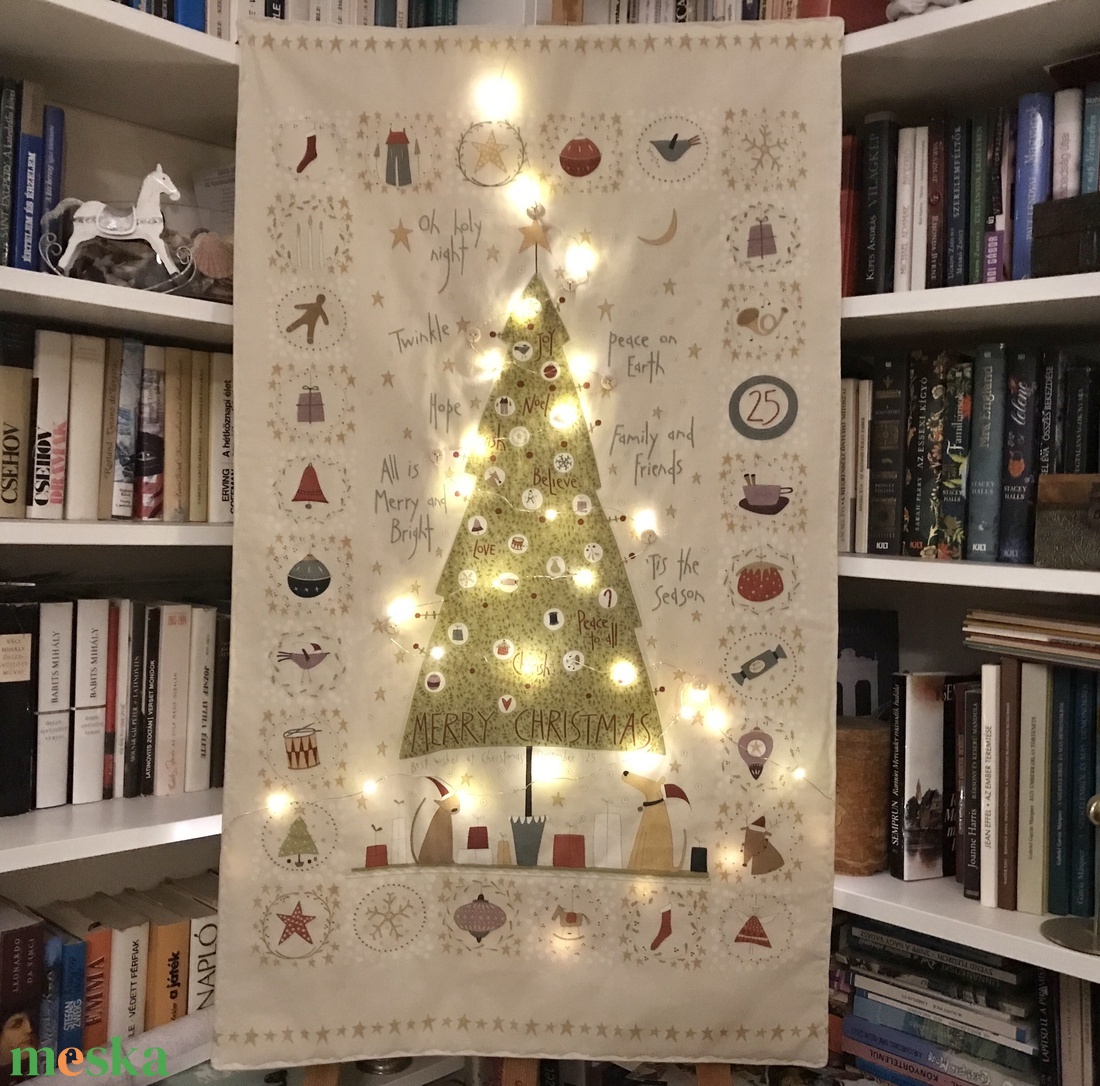 Örök karácsonyfa, prémium pamut textilből - Artiroka design - karácsony - karácsonyi lakásdekoráció - karácsonyfa, grincsfa - Meska.hu