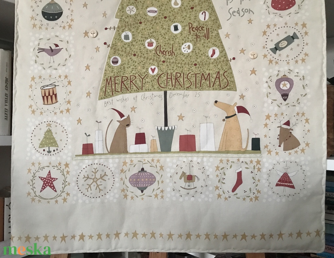 Örök karácsonyfa, prémium pamut textilből - Artiroka design - karácsony - adventi díszek - adventi naptár - Meska.hu