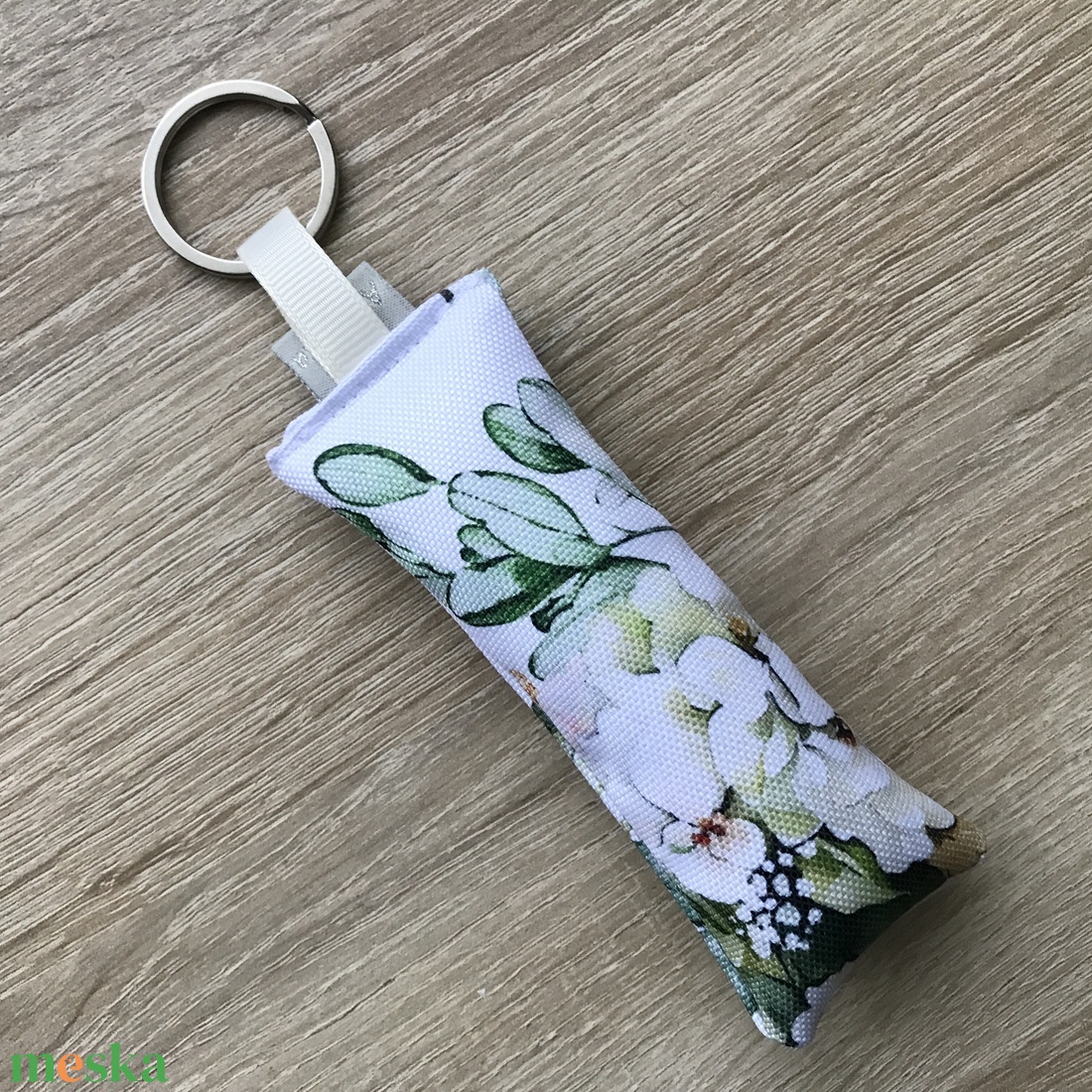 Levelek és madár mintás kulcstartó  - Artiroka design - táska & tok - kulcstartó & táskadísz - kulcstartó - Meska.hu