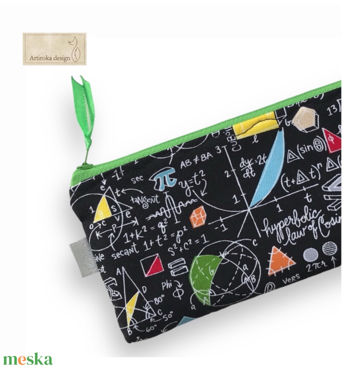 Kistudós, nagytudós  mintás tolltartó, neszesszer, szemüvegtok -  Matematika - Artiroka design - táska & tok - neszesszer - Meska.hu