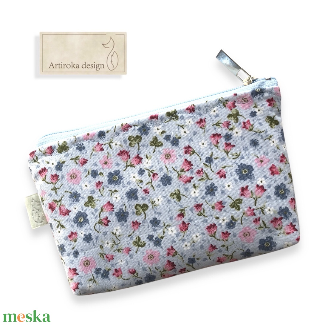 Virágtenger mintás  irattartó pénztárca - Artiroka design - táska & tok - pénztárca & más tok - pénztárca - női pénztárca - Meska.hu